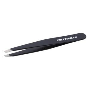 TWEEZERMAN Stainless Steel Slant Tip Tweezer, Hand File Tool Midnight Sky Black